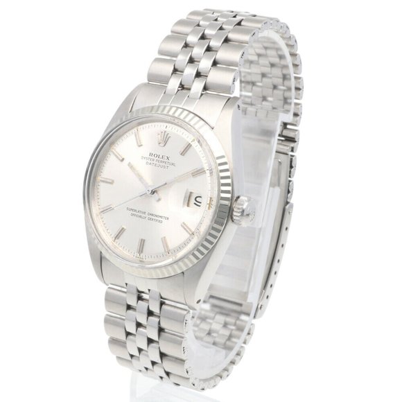 Rolex Datejust Oyster Perpetual Watch Stainless Steel 1601 Automatic Men's RO... - Picture 3 of 12